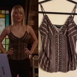 Guess Floral Brown cami As Seen On Billie On The Show charmed sz M